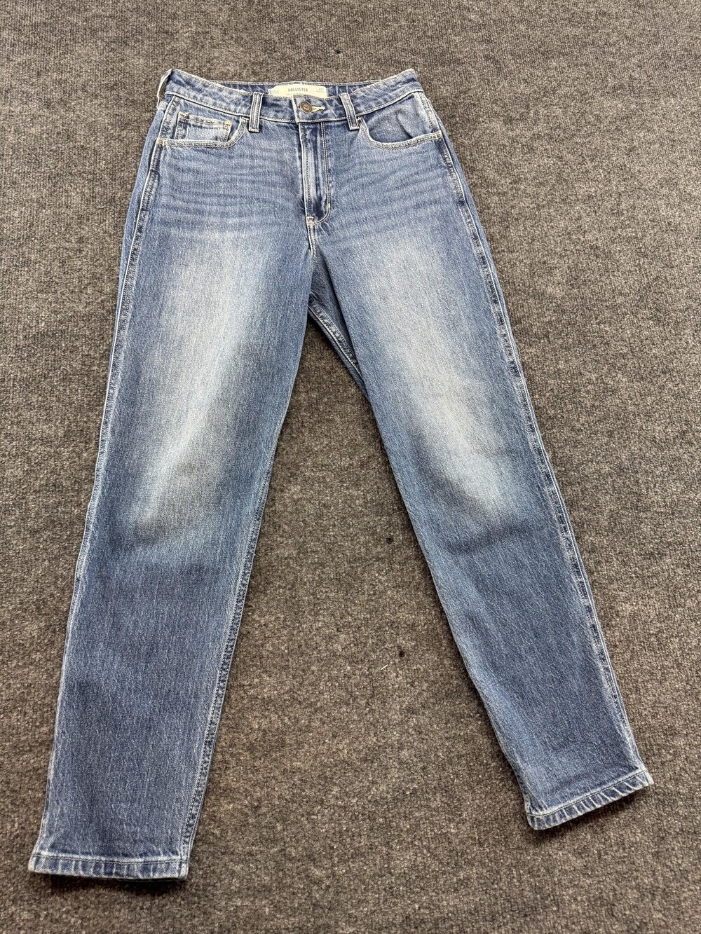 Hollister Jeans Womens 27 Light Wash Blue Mom Relaxed Straight Leg Denim Pants